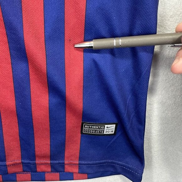 Nike Lionel Messi FC Barcelona 2018 Medium Jersey Embroidered Patches - See Info - Picture 10 of 16